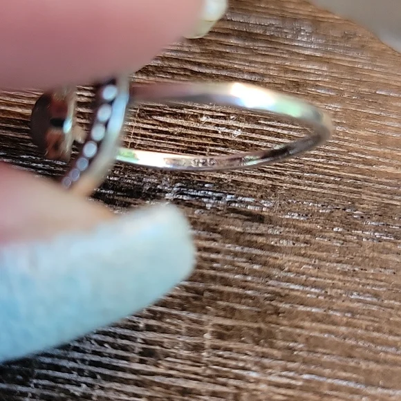 💥RESTOCKED💥Crescent Moonstone 925 Silver Dainty Ring - Picture 4 of 6